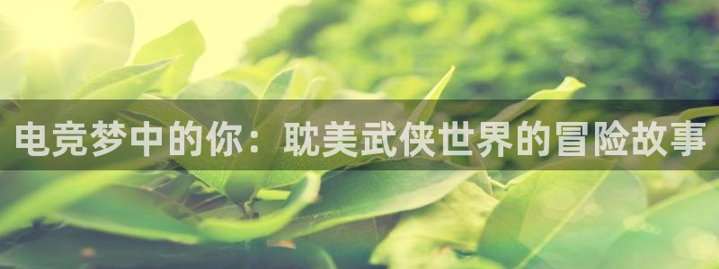 泛亚电竞最新版：电竞梦中的你：耽美武侠世界的冒险故事