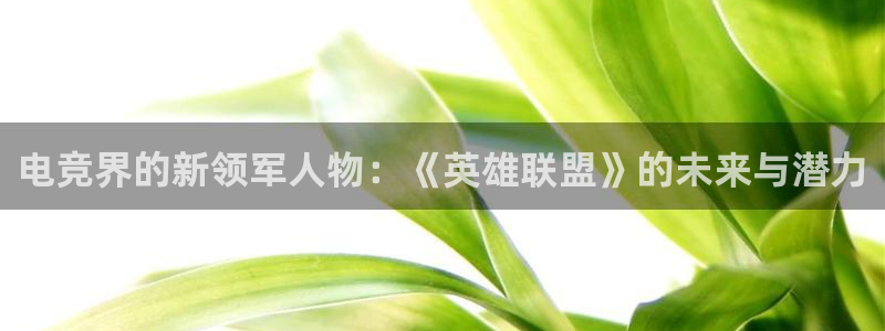 泛亚电竞和im电竞的区别：电竞界的新领军人物：《英雄联盟》的未来与潜力