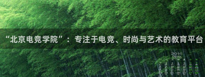 泛亚电竞在哪下载：“北京电竞学院”：专注于电竞、时尚与艺术的教育平台